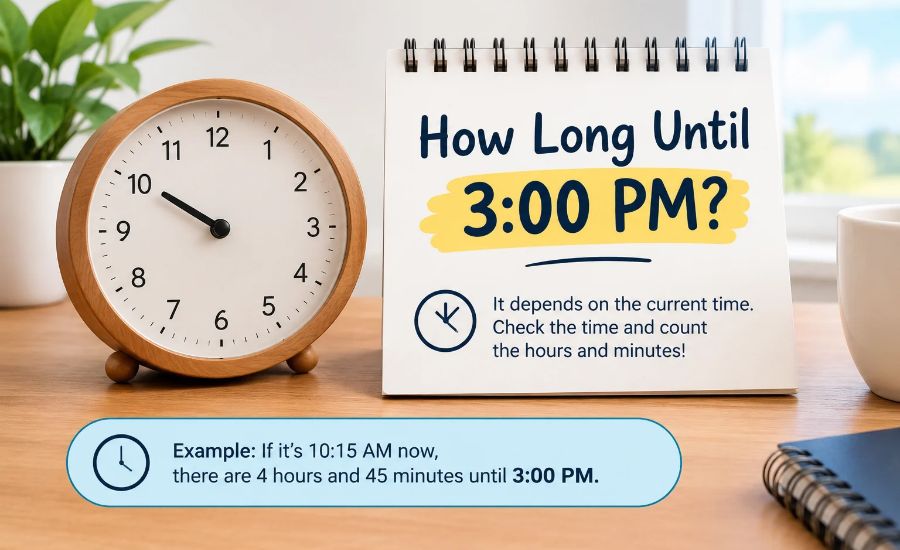 How Long Until 3:00 PM